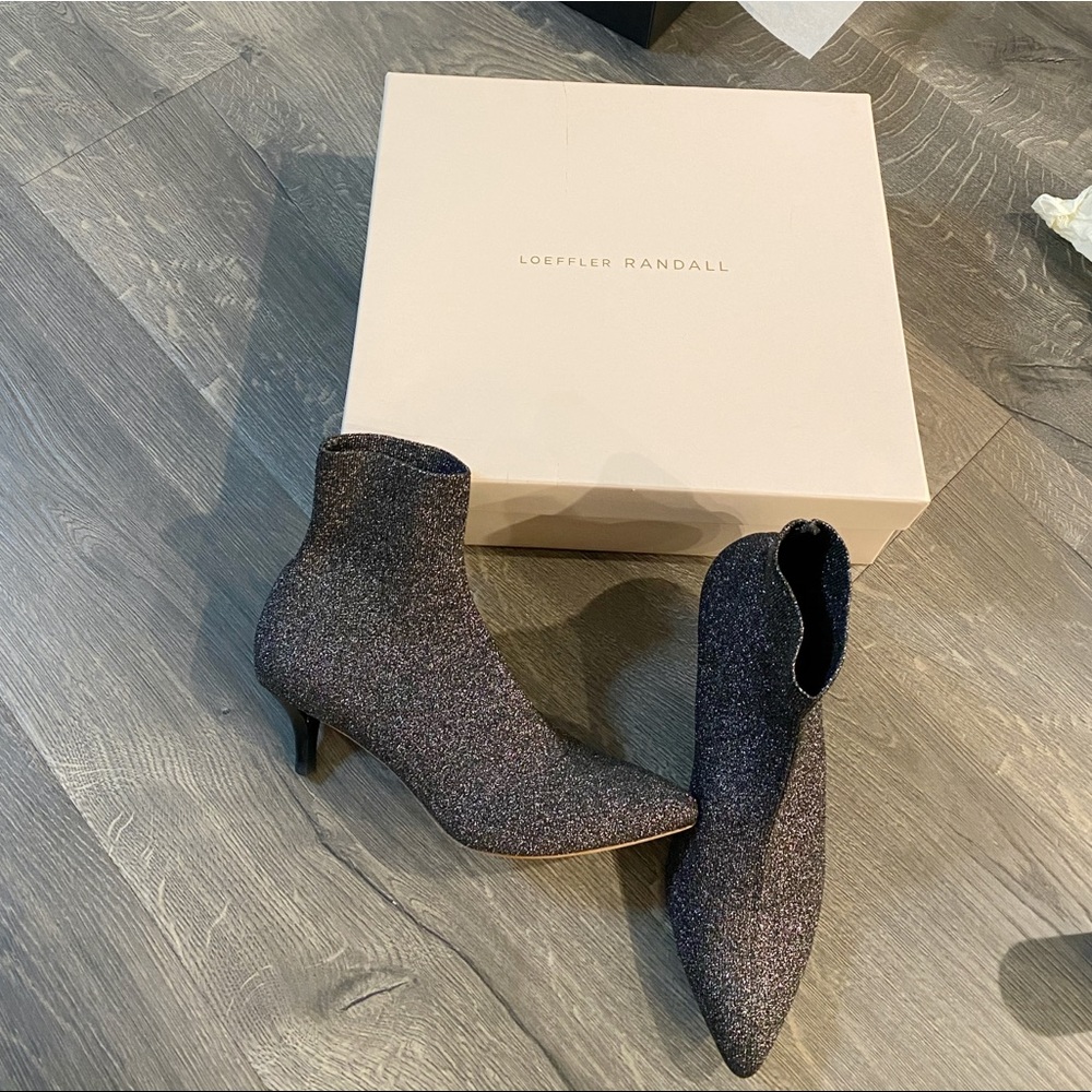 Loeffler Randall Sock Booties kitten heels size 36